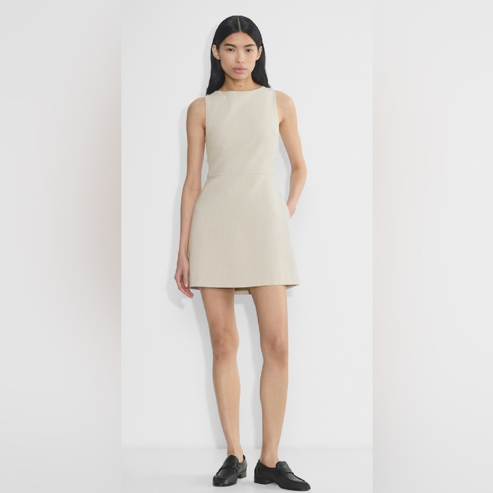 Babaton Aritzia Grey shift Sleeveless Dress size 6